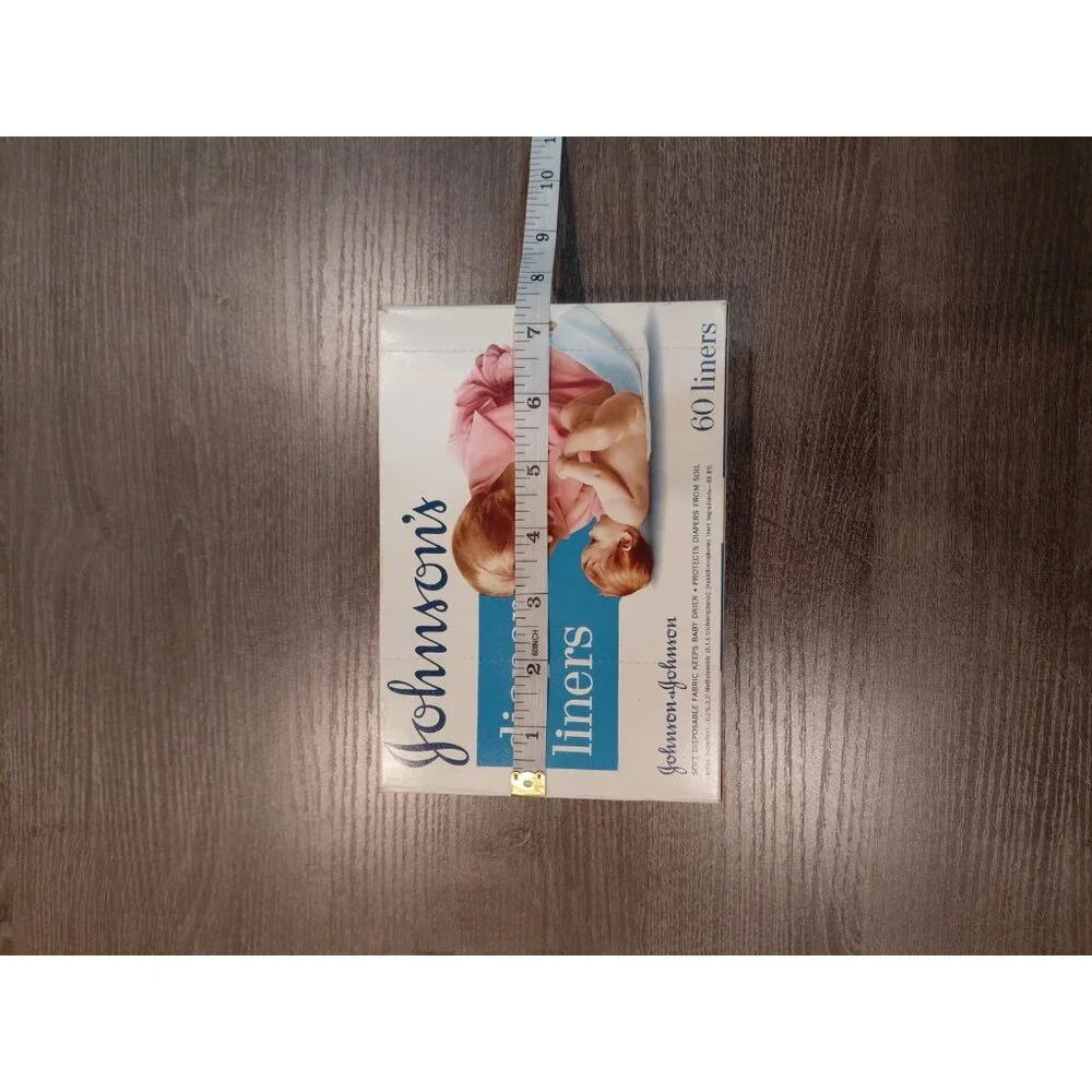 Vintage‎ 70s Johnson's Diaper Liners 60 Count Box Sealed Discontinued Deadstock